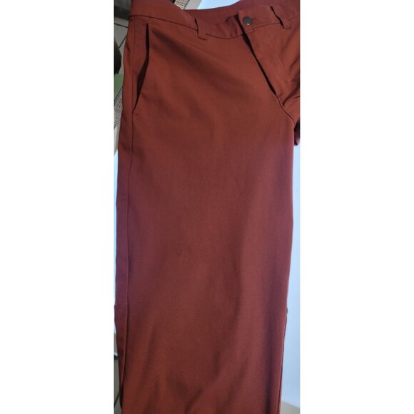 Lululemon Men’s Performance Pants Rust Brown Commission Style Slim Fit – See Mea - Picture 11 of 11